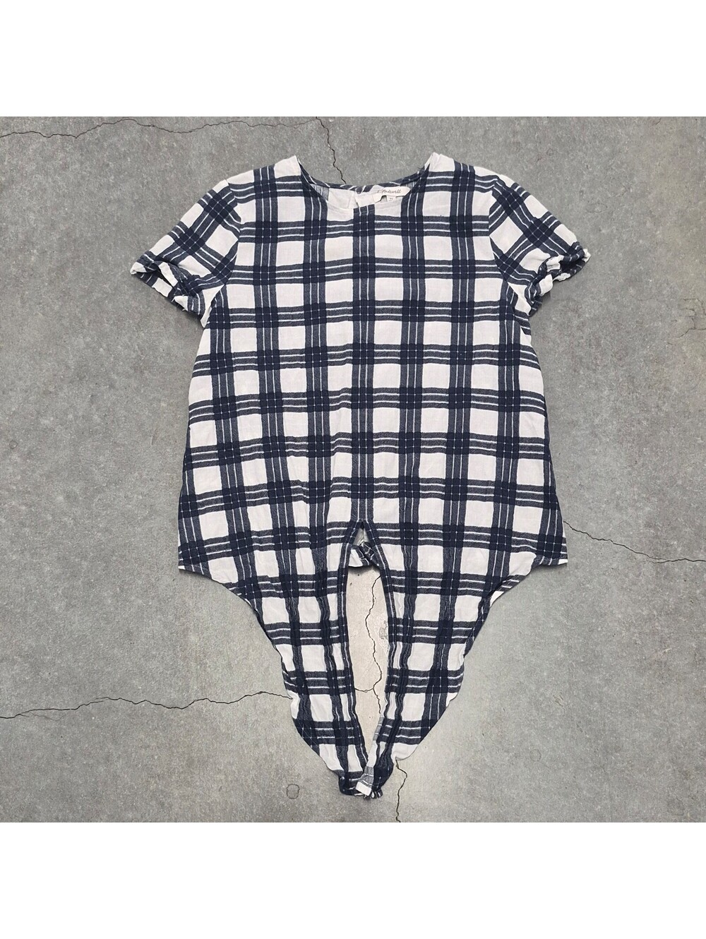 Madewell Checkered Top